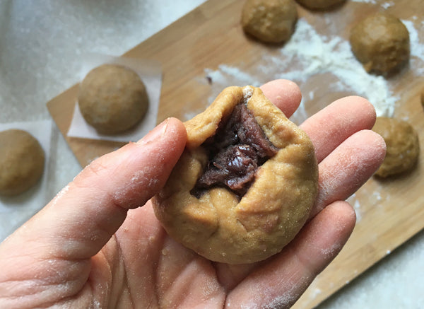 x2 Brioches estive Manju con zucchero di Okinawa e fagioli Azuki