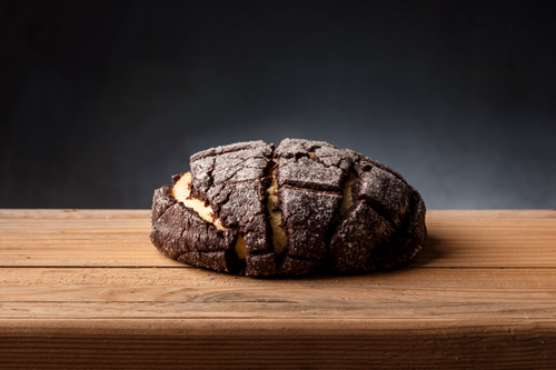 2x Brioche MELONPAN Black Sesame Simphony