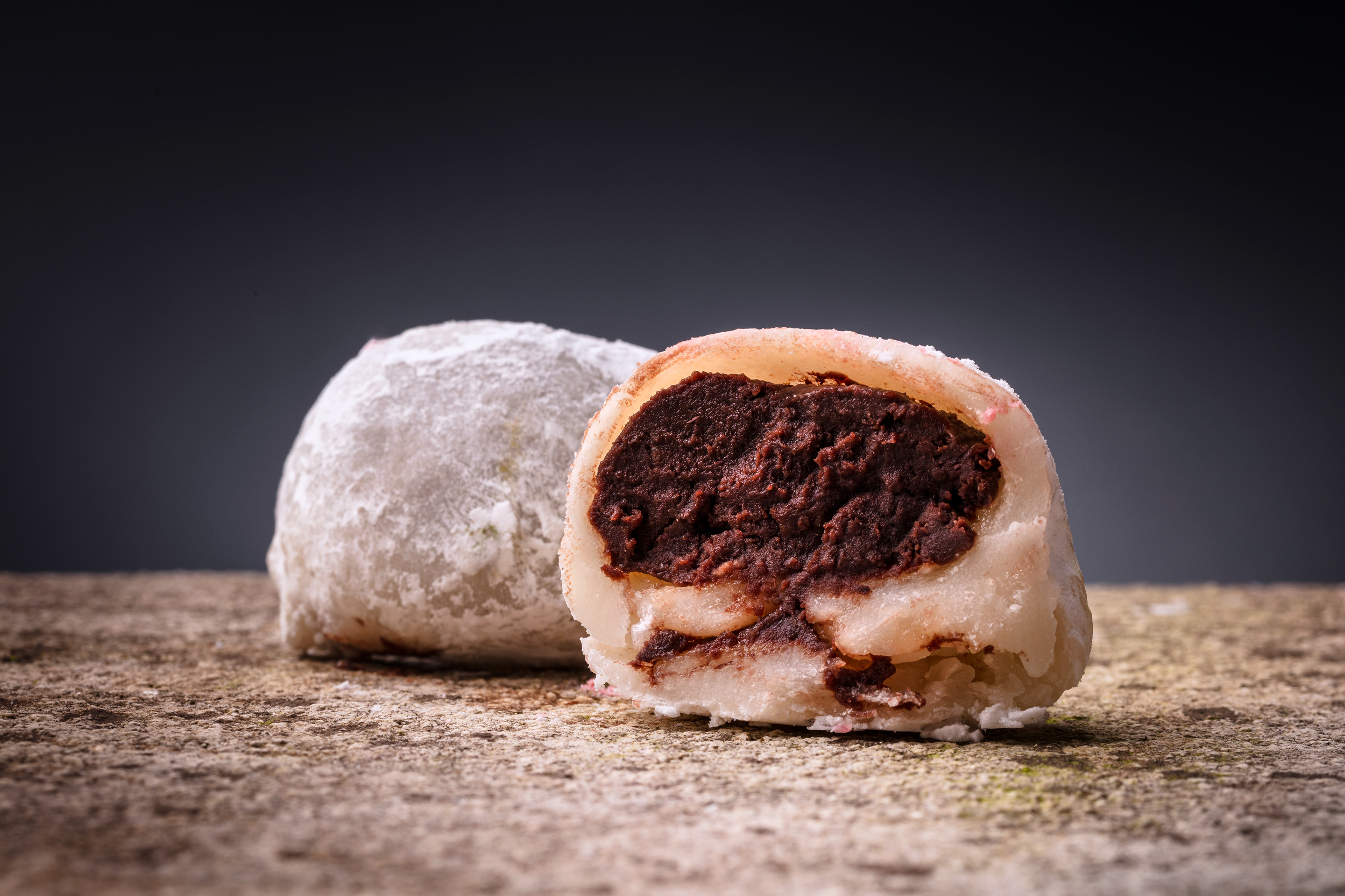 2x Pasticcino di riso MOCHI gusto classico con marmellata di fagioli Azuki
